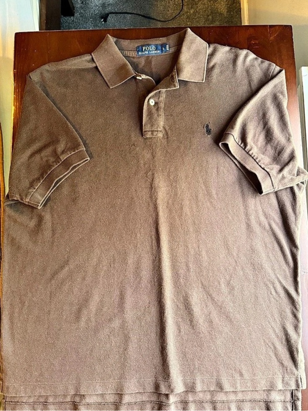 Polo Ralph Lauren Classic Fit Mesh Polo Shirt Men's Brown